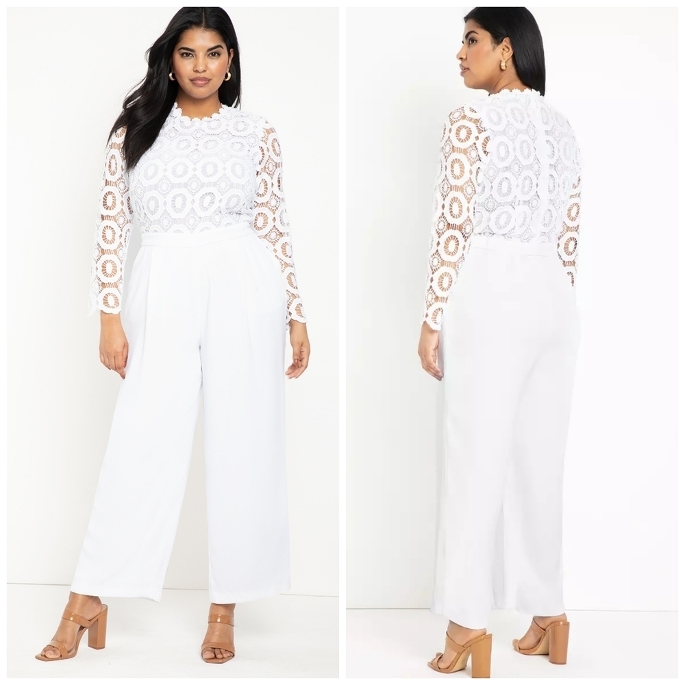 ELOQUII Lace Jumpsuit Size 24
